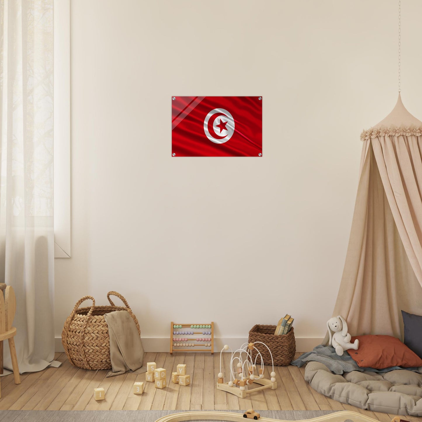 Tunisia Flag - Acrylic Print