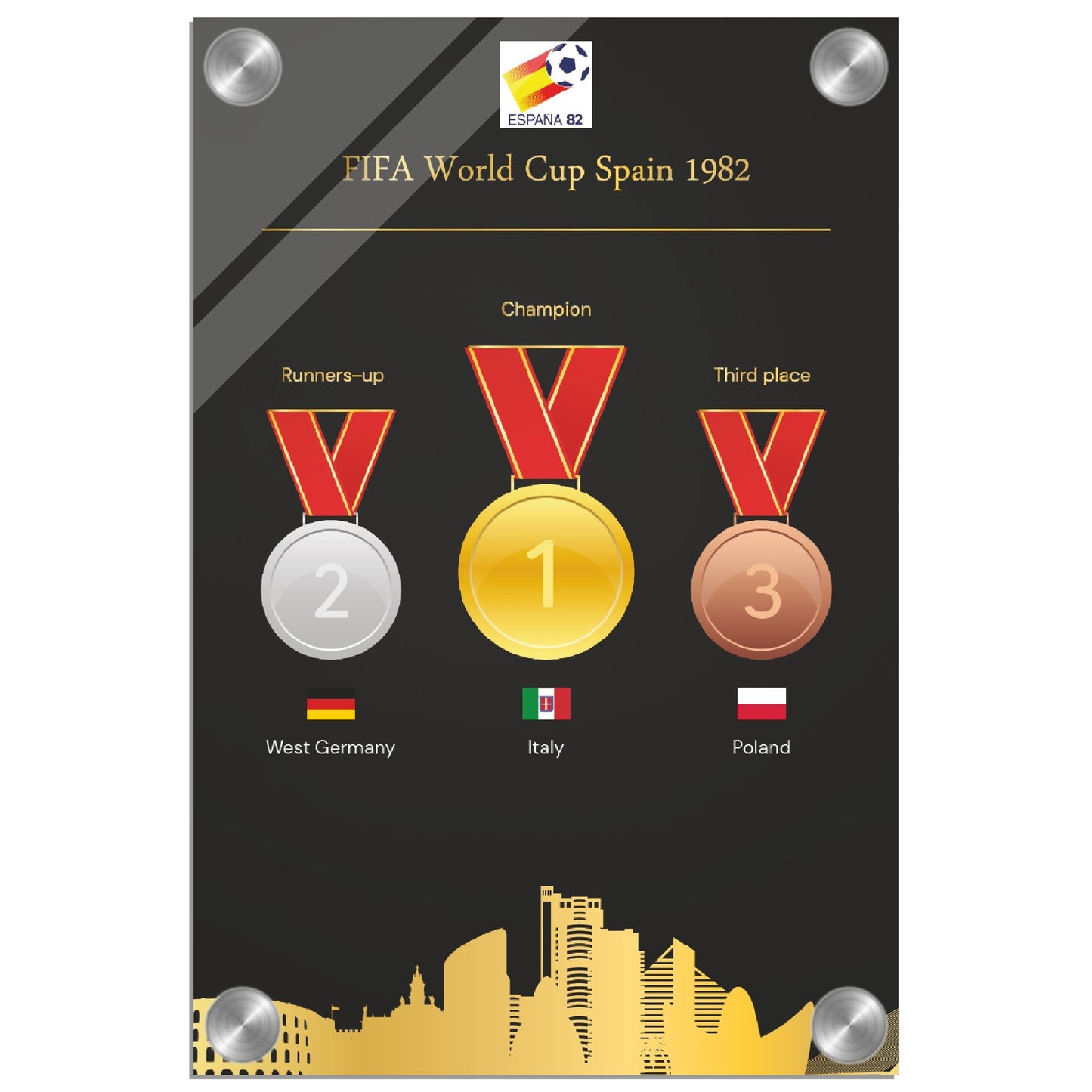 World Cup Spain 1982 ( 1930-2022) - Acrylic Print