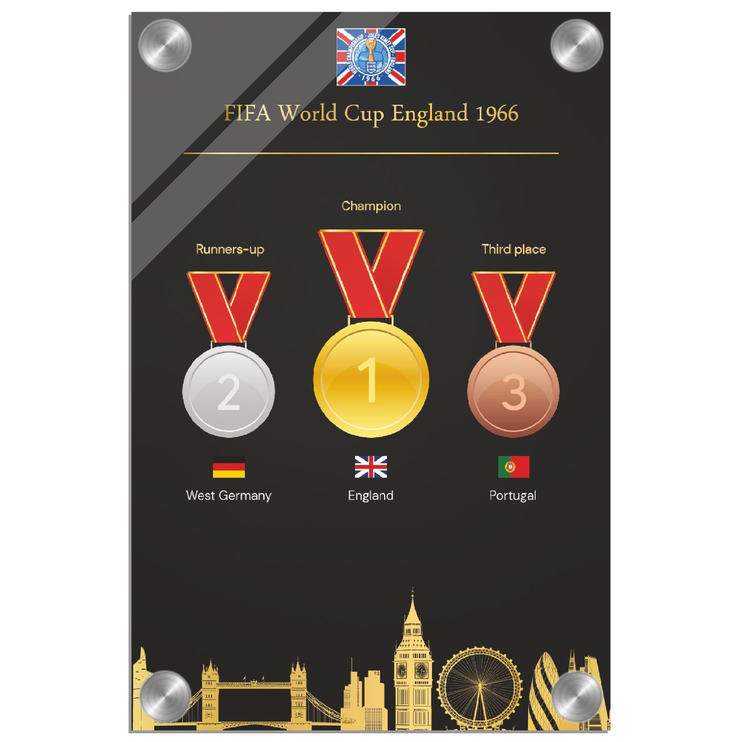 World Cup 1966 Chile ( 1930-2022) - Acrylic Print