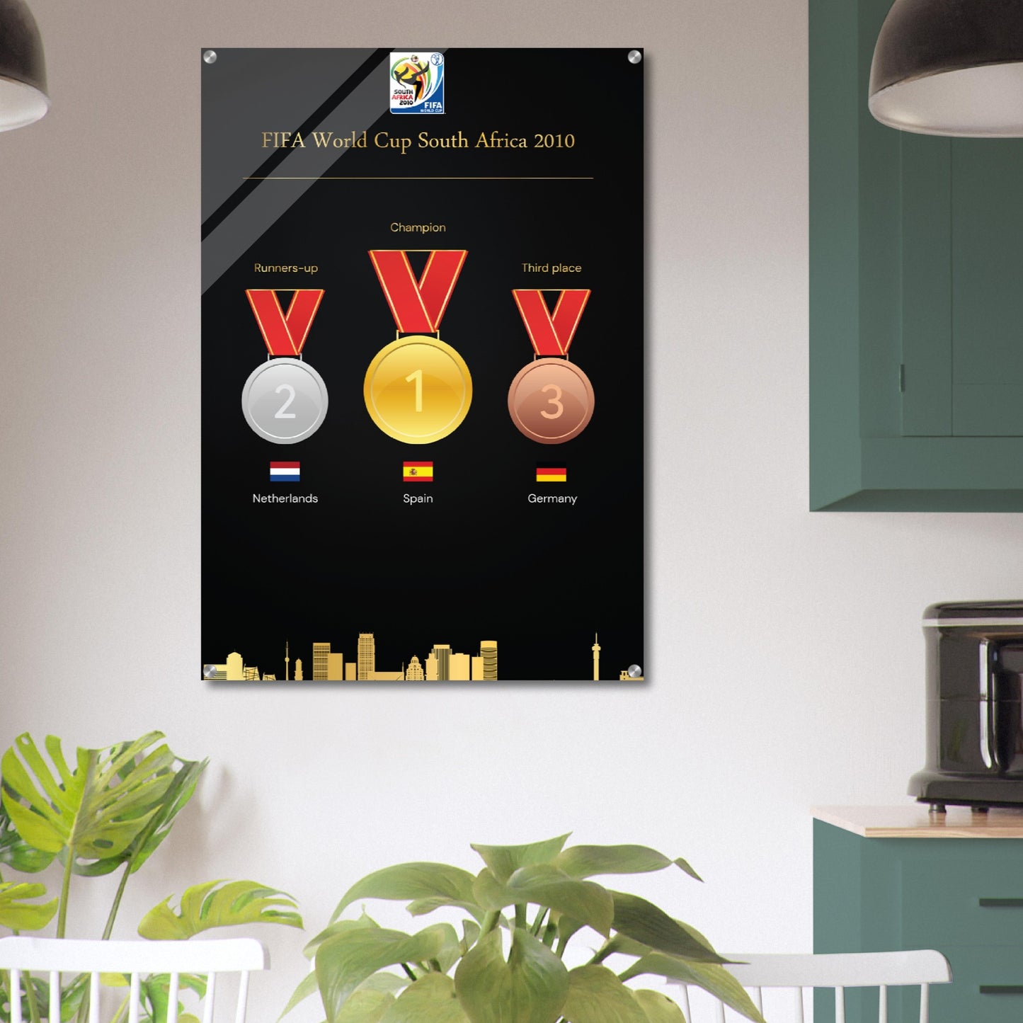 FiFa World Cup South Africa 2010 ( 1930-2022) - Acrylic Print