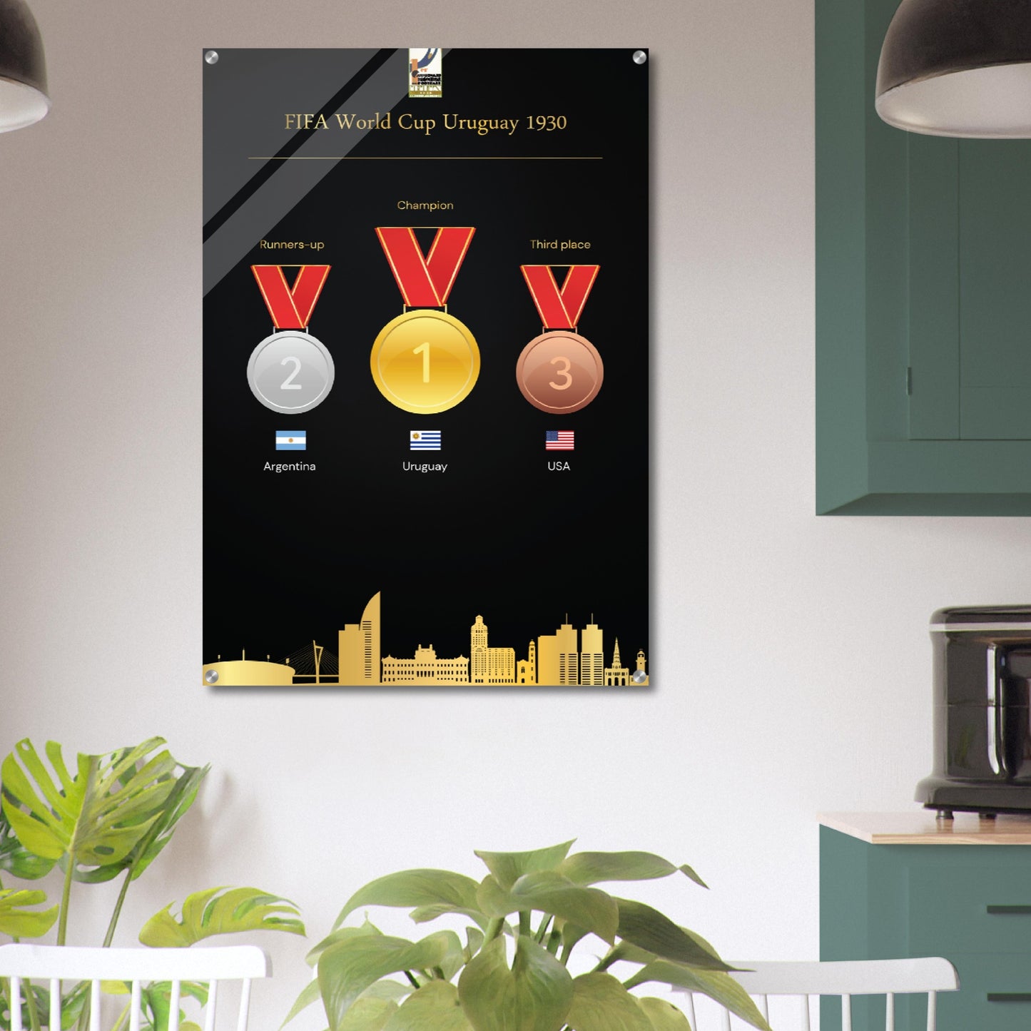 FiFa World Cup 1930 Uruguay ( 1930-2022) - Acrylic Print
