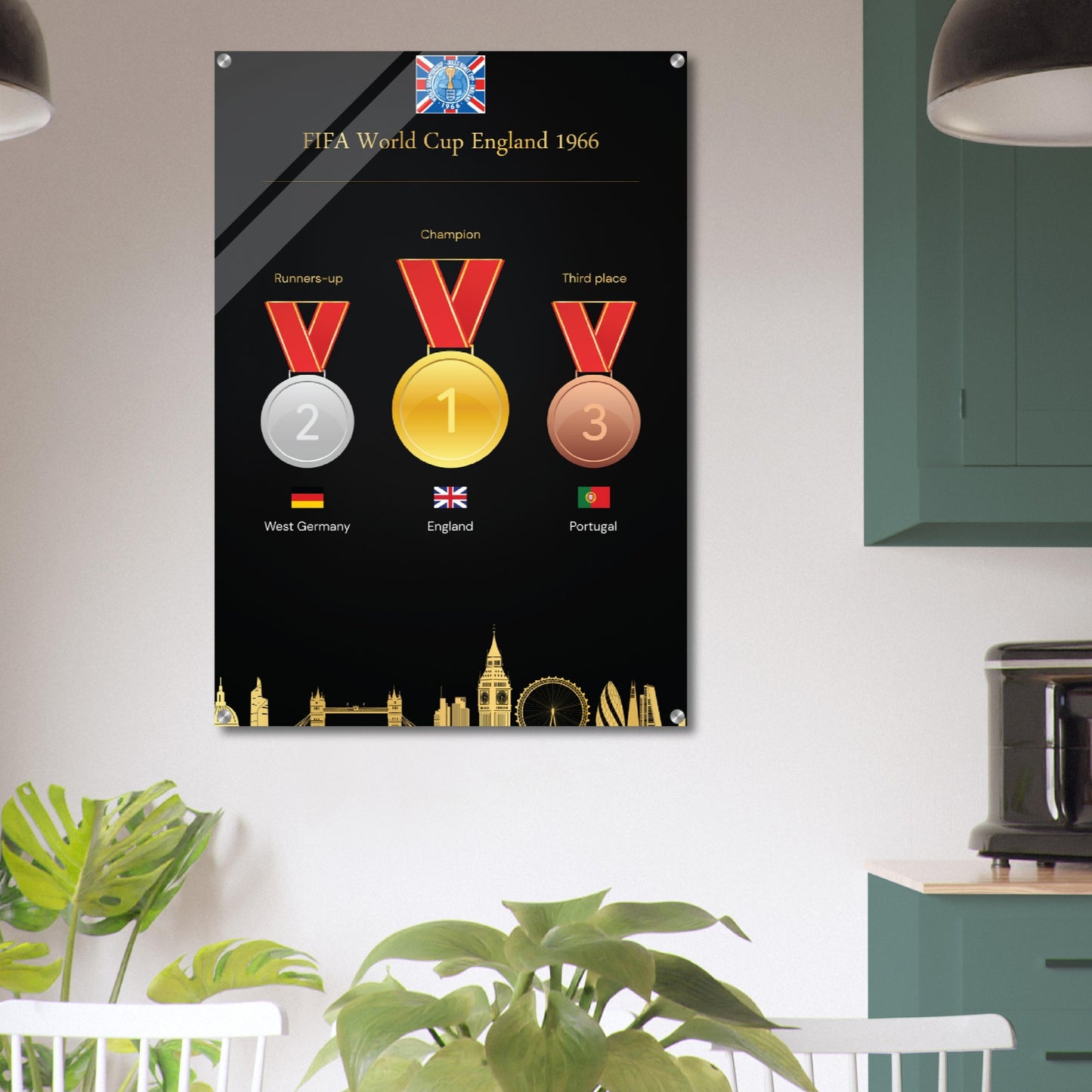 FiFa World Cup 1966 England ( 1930-2022) - Acrylic Prin