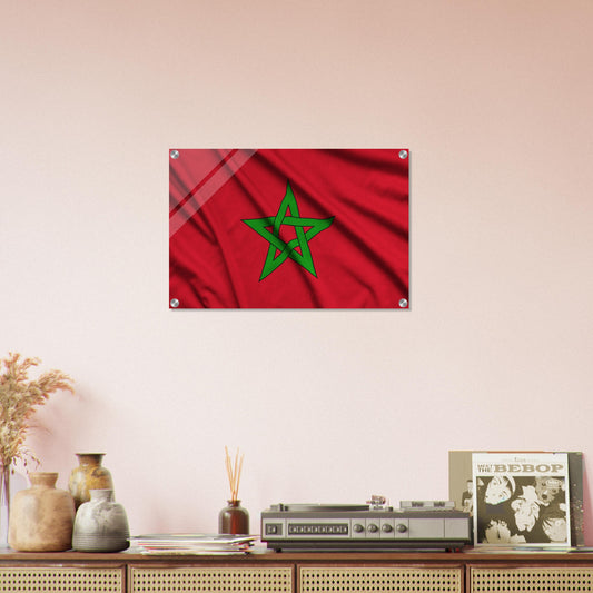 Morocco Flag -  Acrylic Print