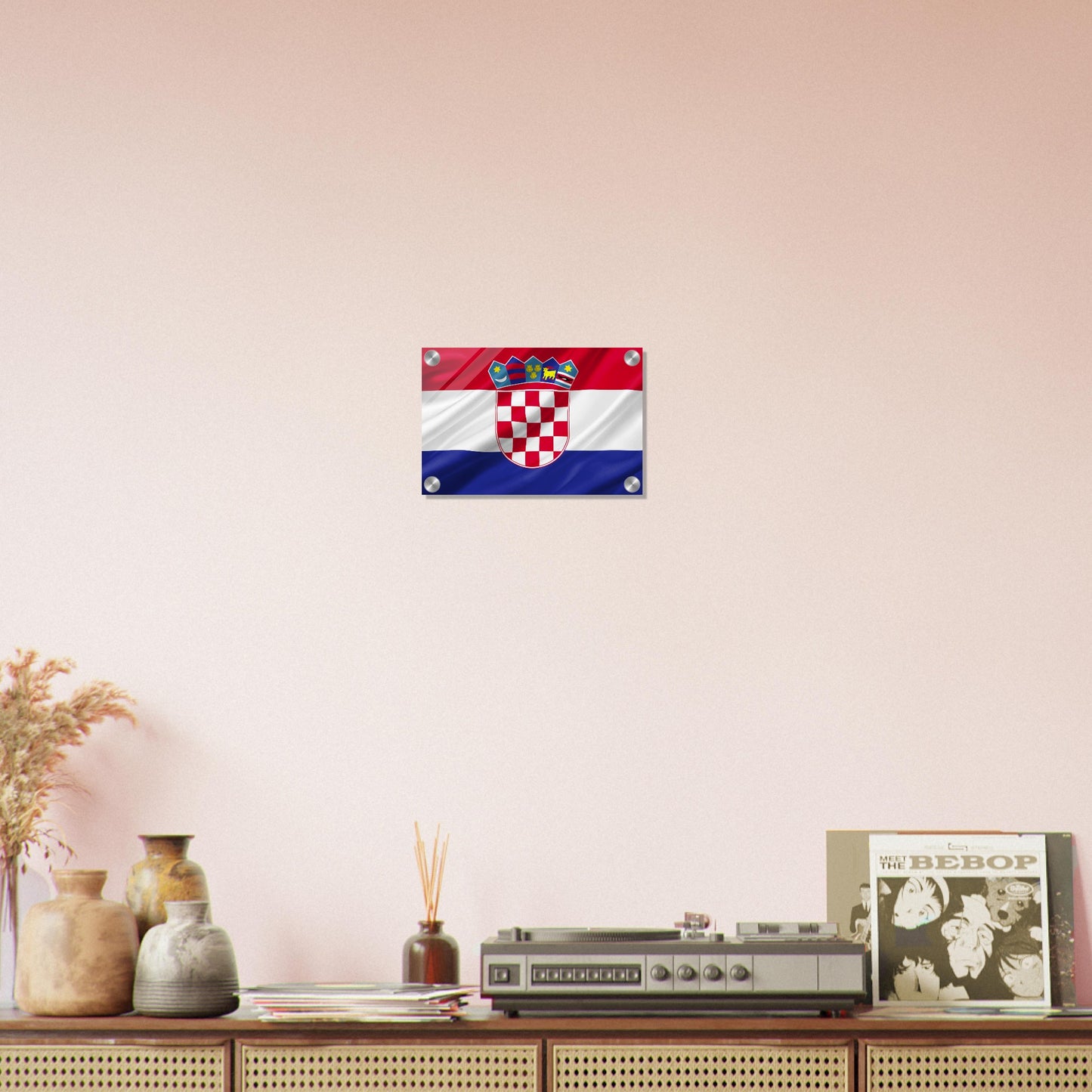 Croacia  Flag   -  Acrylic Print