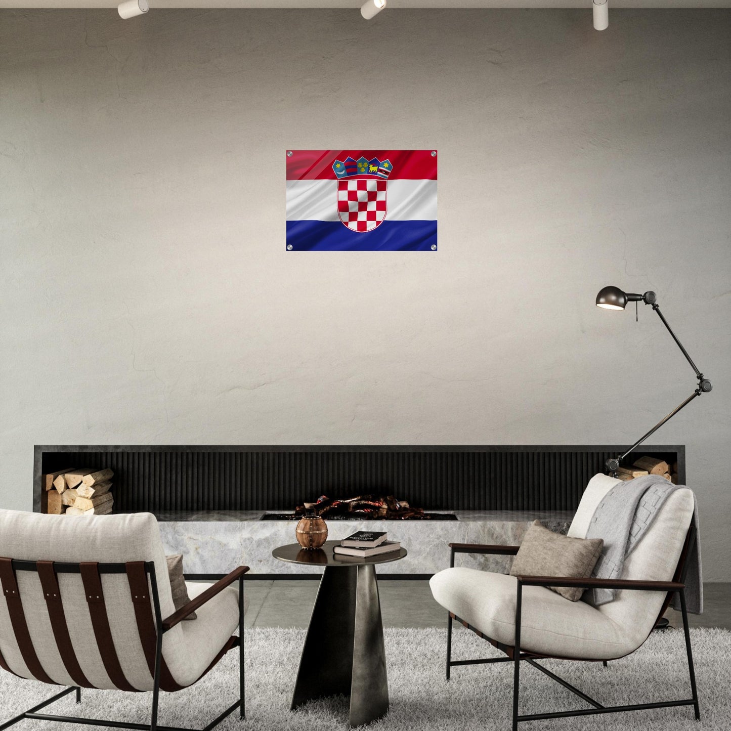 Croacia  Flag   -  Acrylic Print