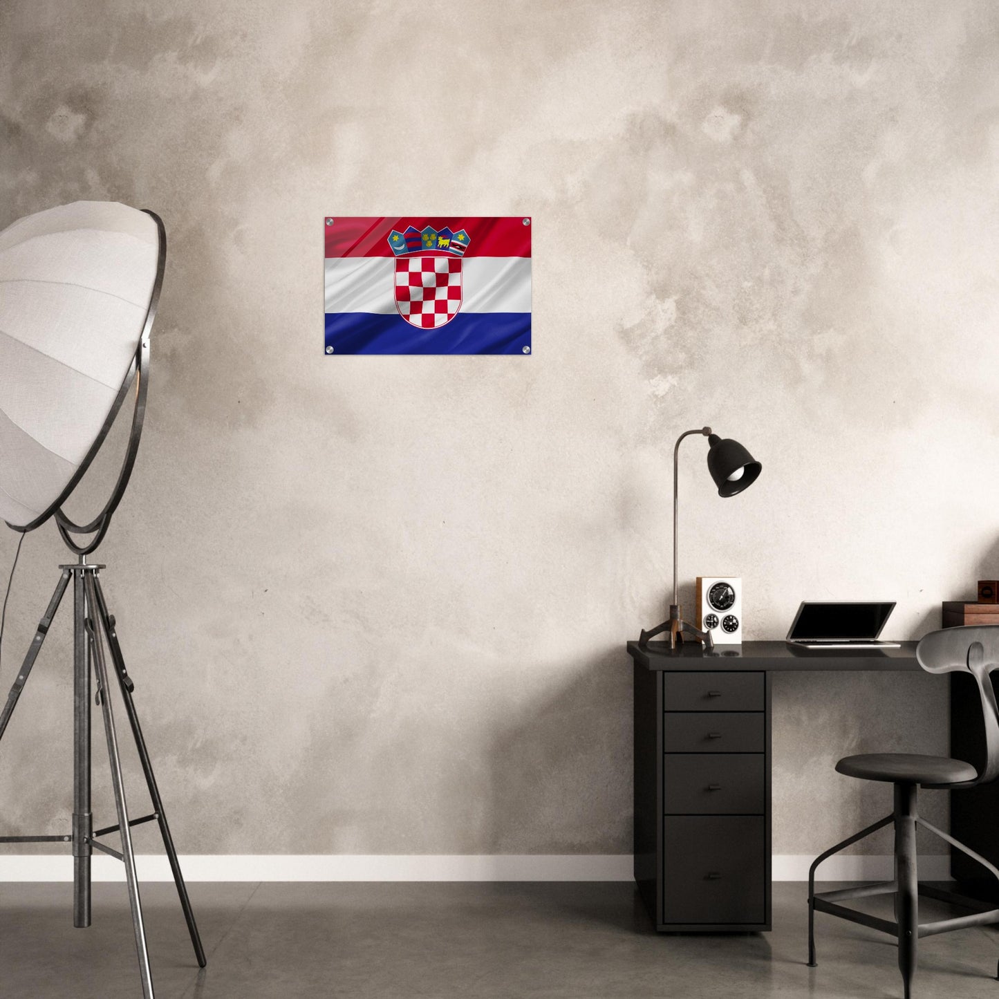 Croacia  Flag   -  Acrylic Print