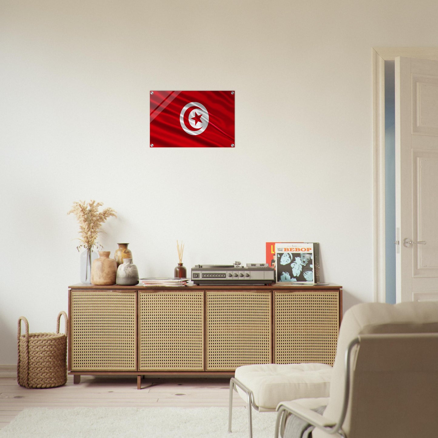 Tunisia Flag -  Acrylic Print