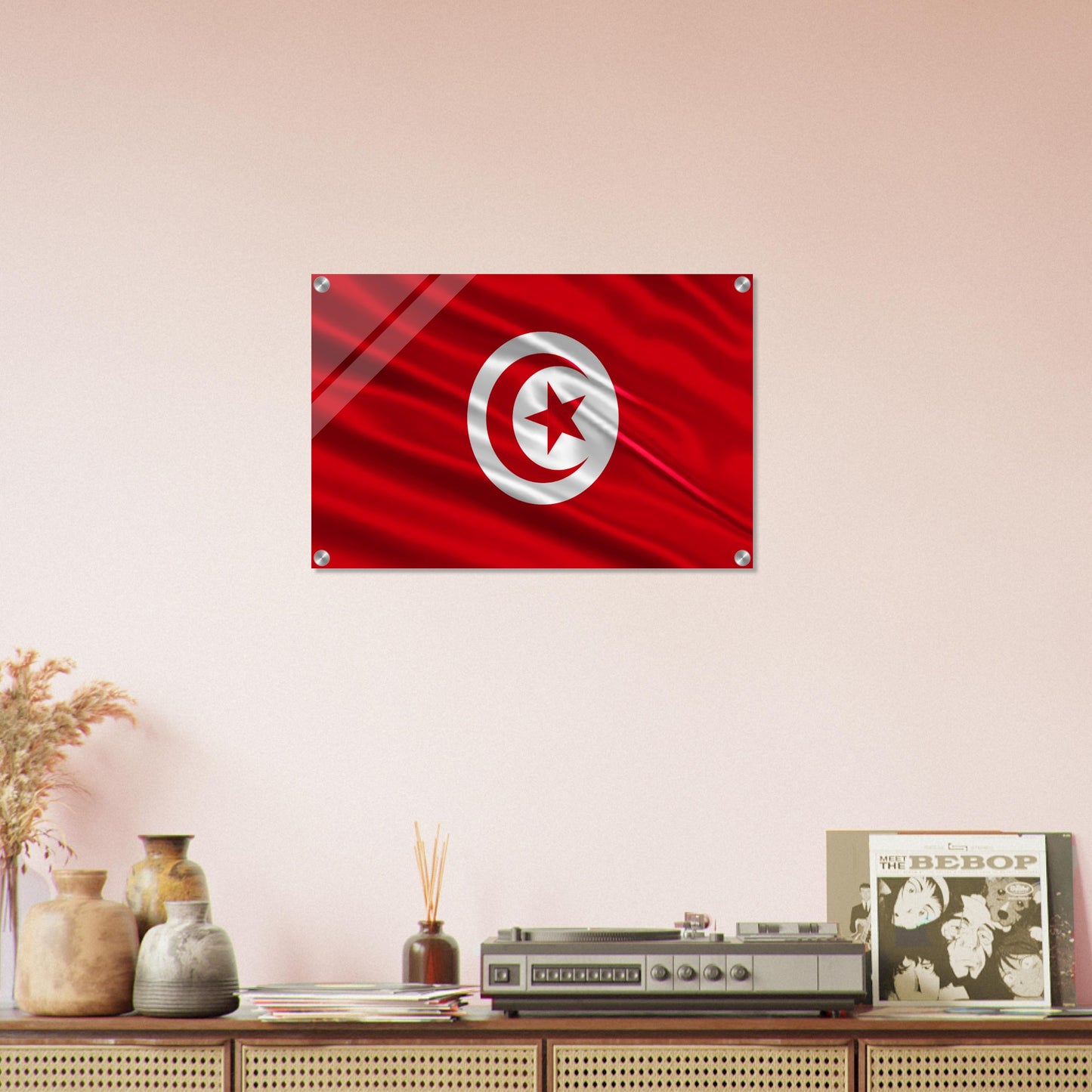 Tunisia Flag -  Acrylic Print