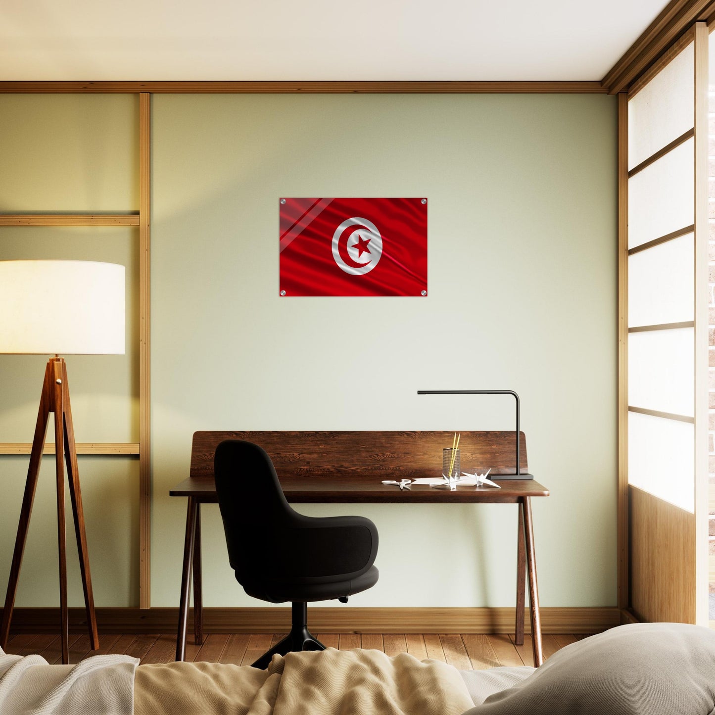 Tunisia Flag -  Acrylic Print