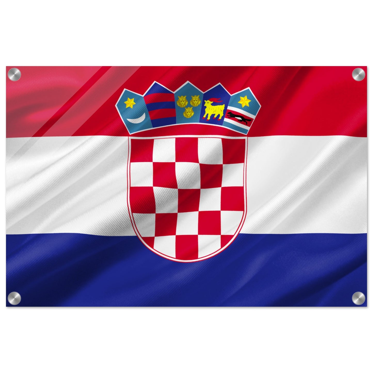 Croacia  Flag   -  Acrylic Print