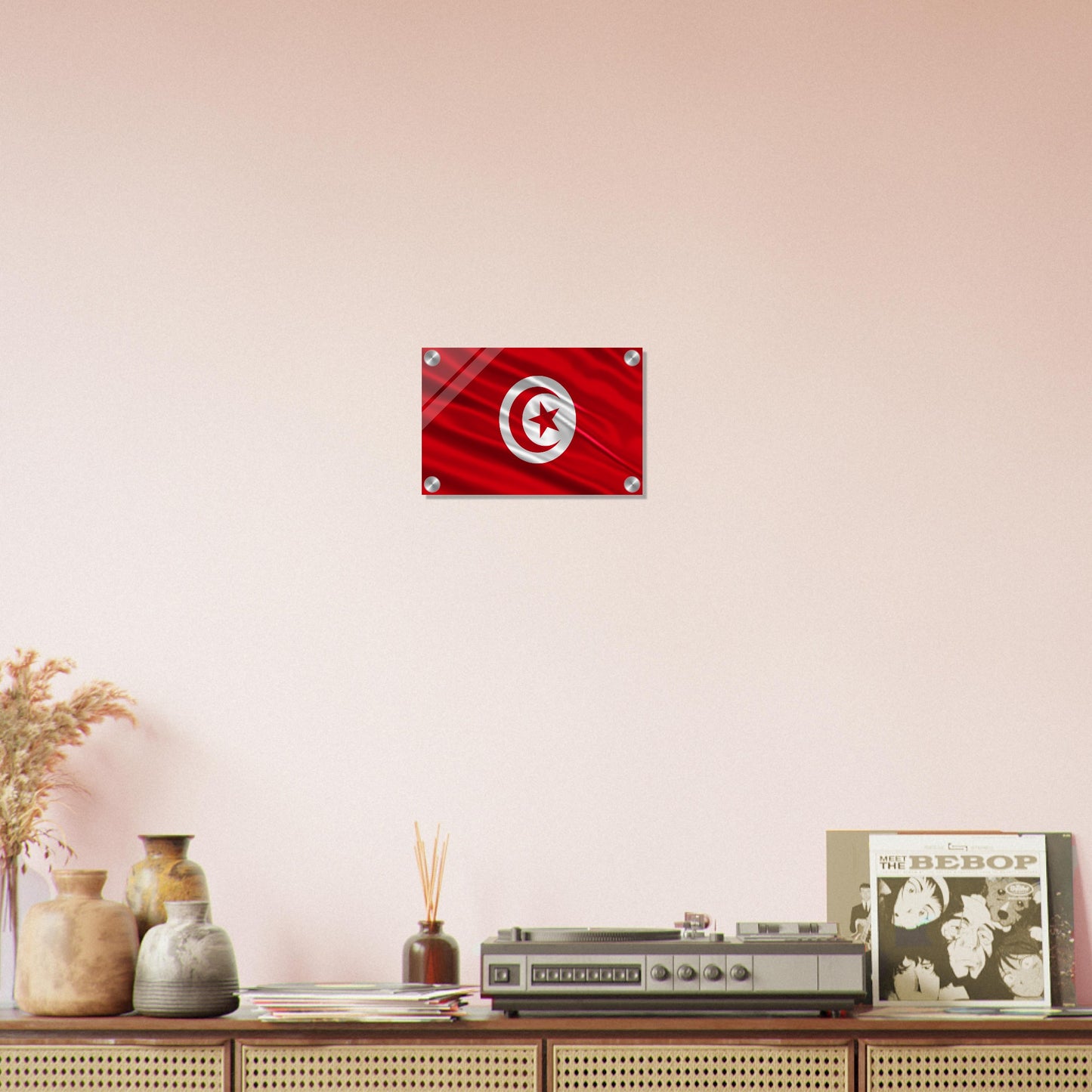 Tunisia Flag -  Acrylic Print