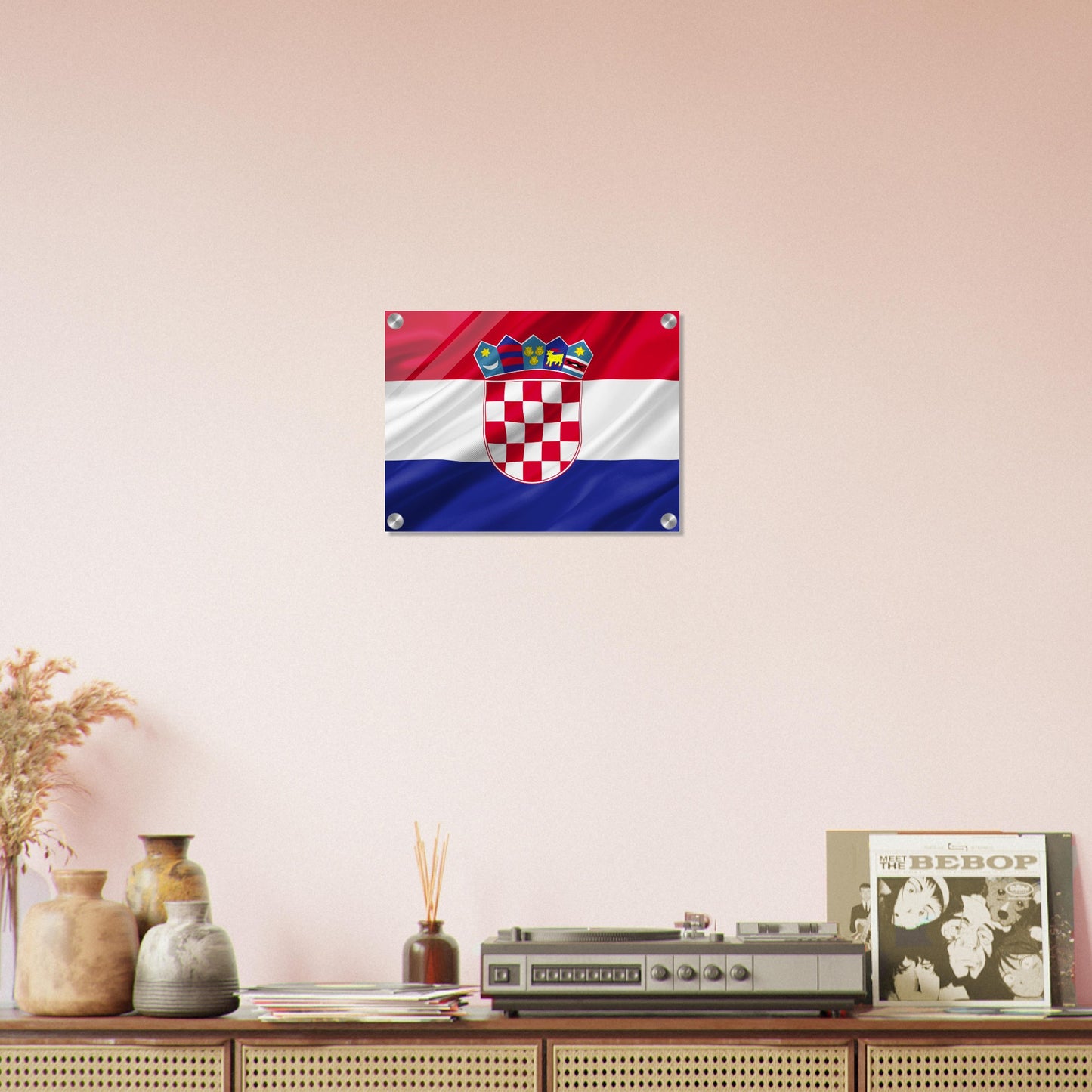 Croacia  Flag   -  Acrylic Print