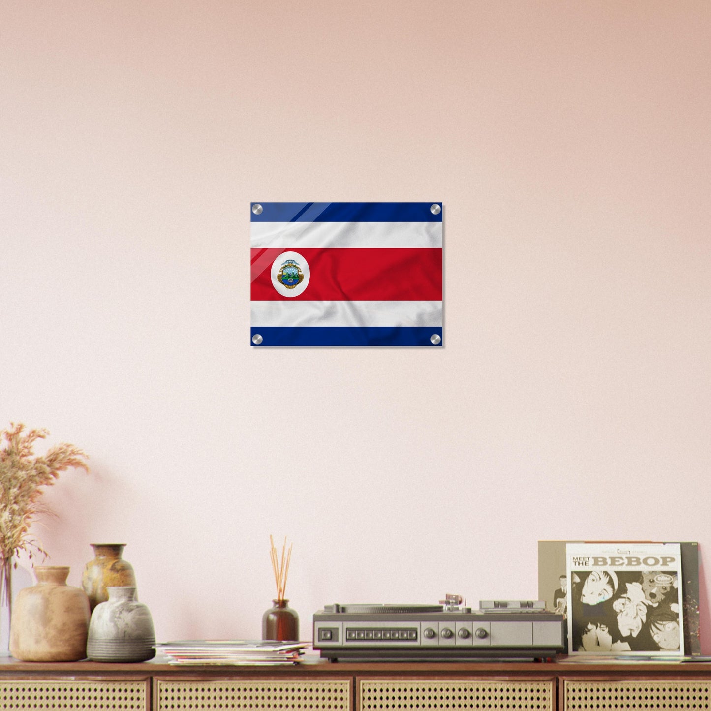 Costa Rica  Flag   -  Acrylic Print