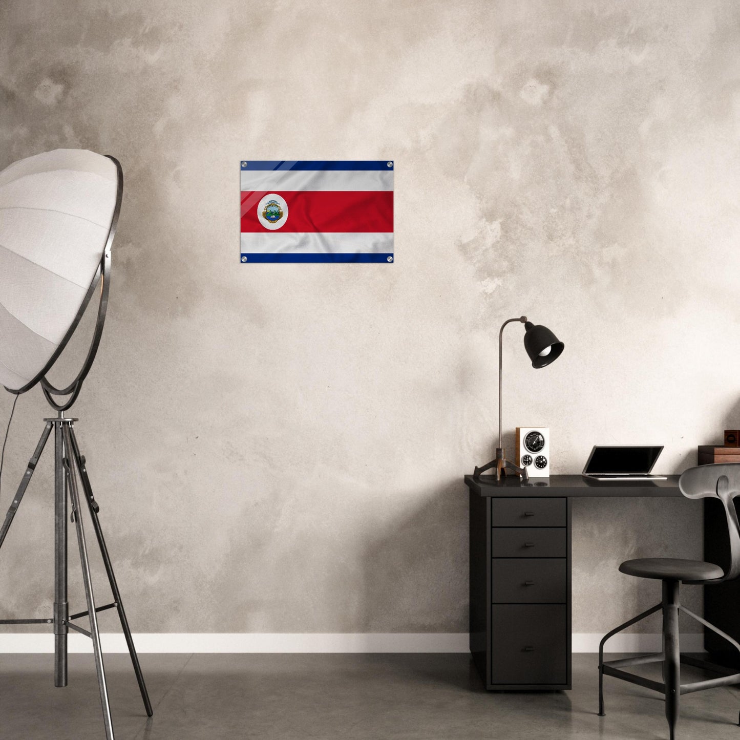 Costa Rica  Flag   -  Acrylic Print