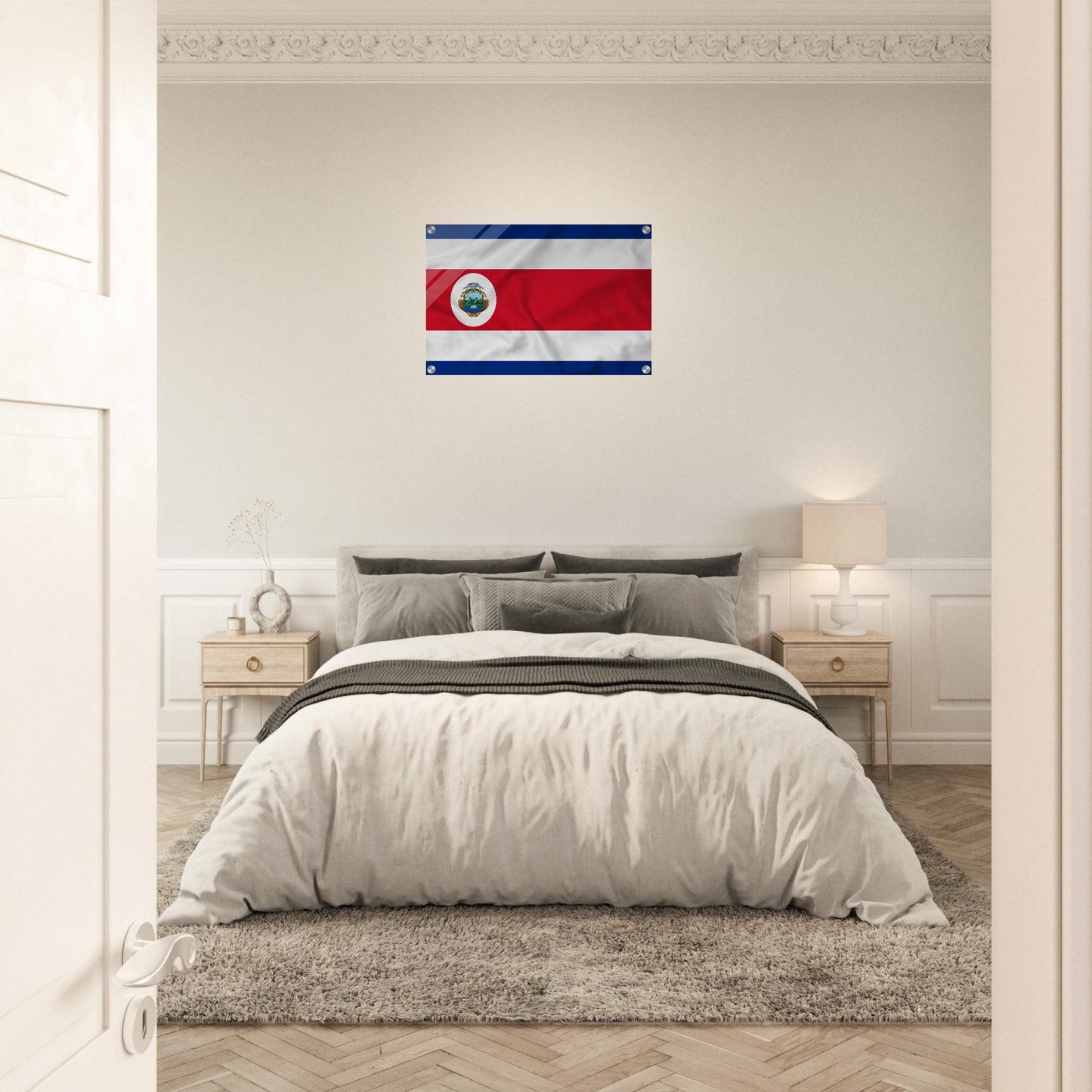 Costa Rica  Flag   -  Acrylic Print