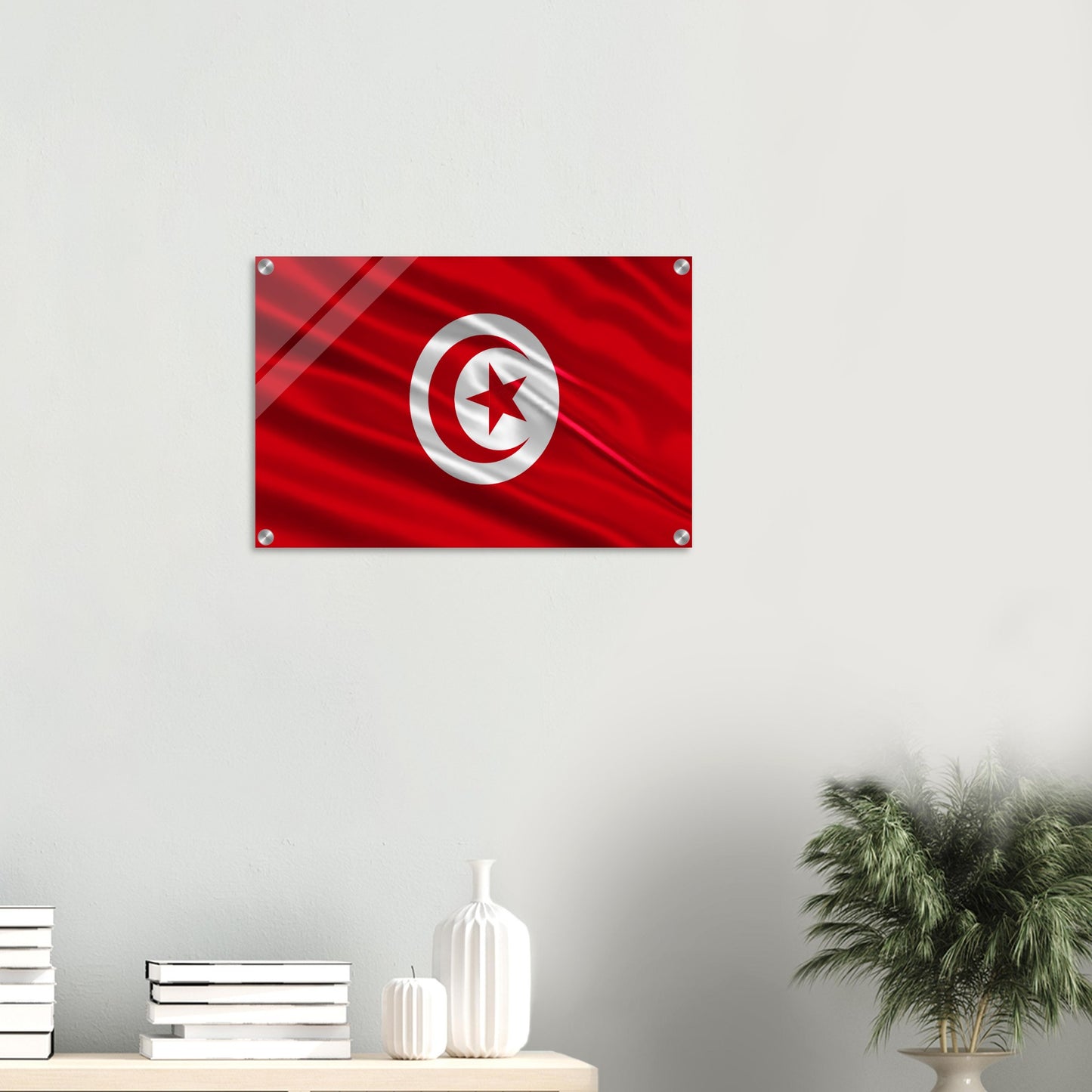 Tunisia Flag -  Acrylic Print