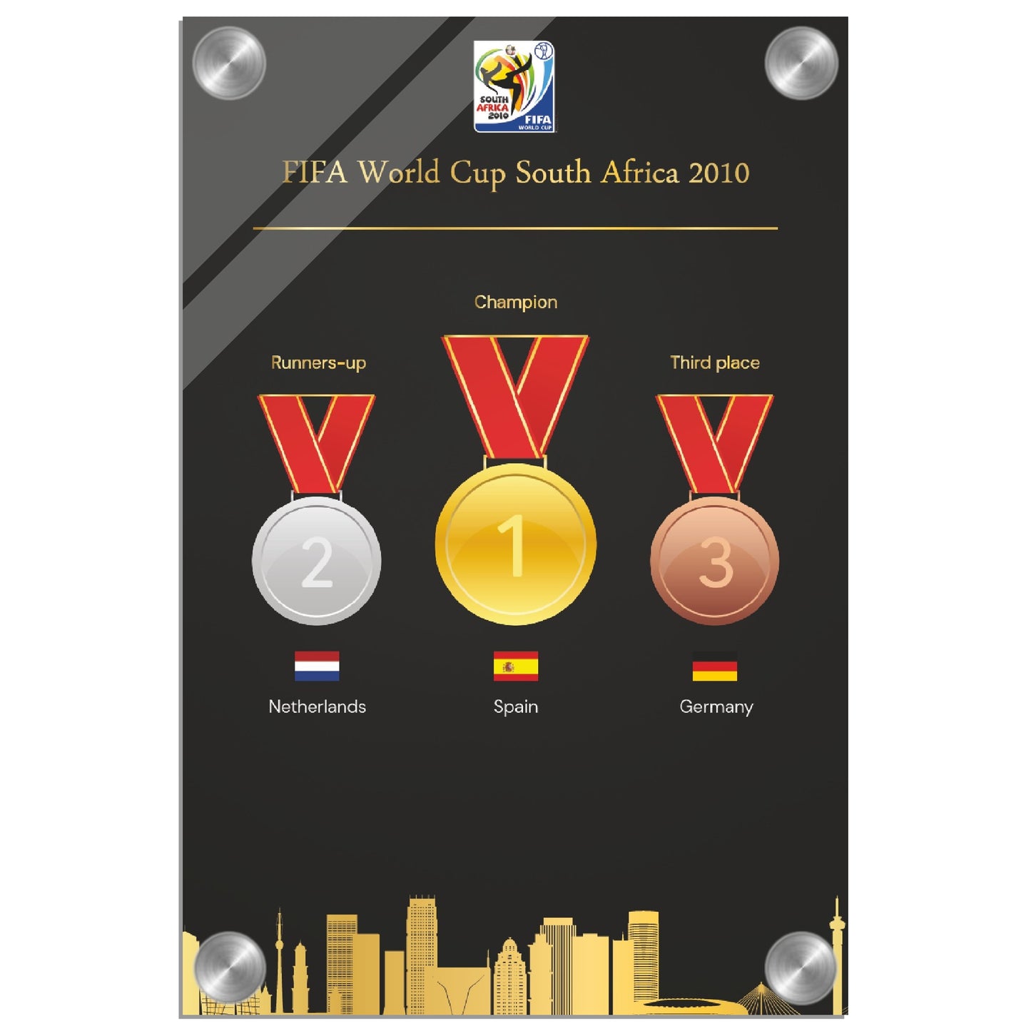 World Cup South Africa 2010 ( 1930-2022) - Acrylic Print