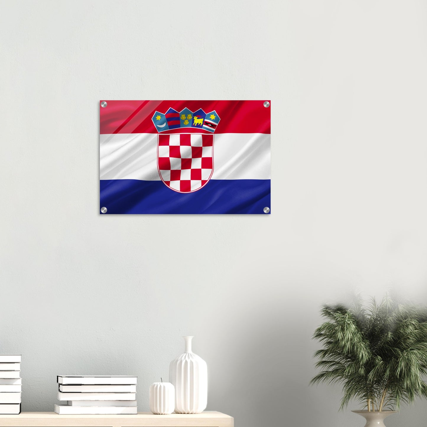 Croacia  Flag   -  Acrylic Print