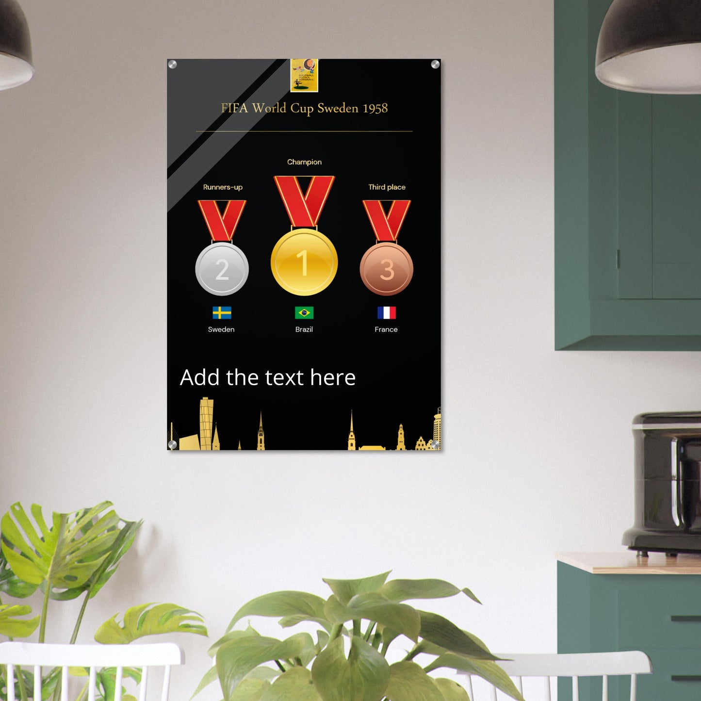 FiFa World Cup 1958 Sweden ( 1930-2022) - Acrylic Print