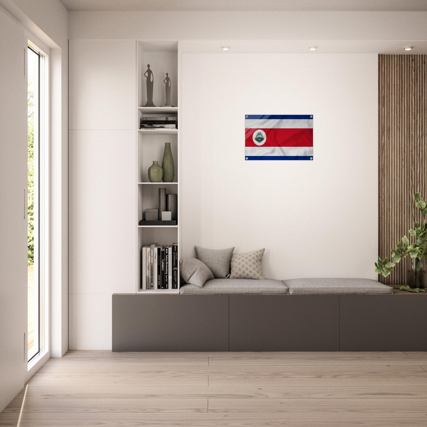 Costa Rica  Flag   -  Acrylic Print