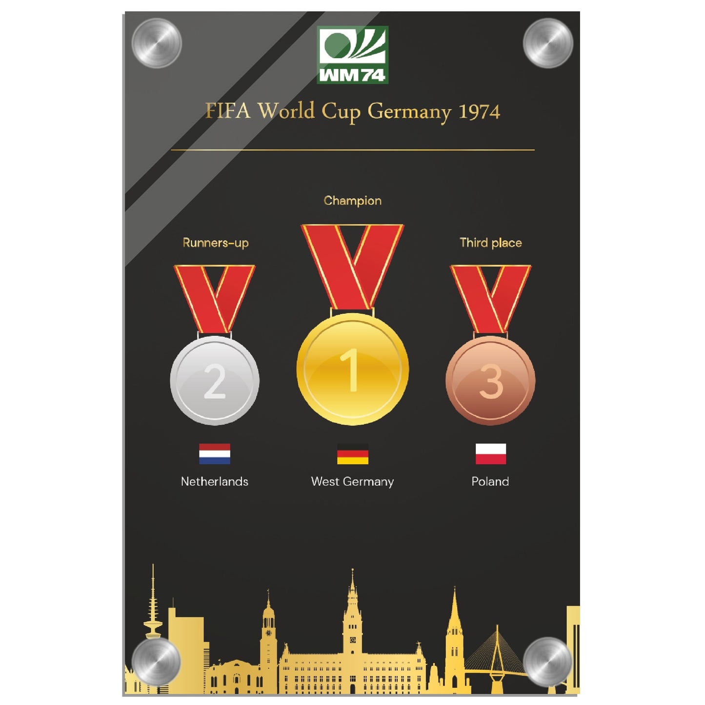 World Cup Germany 1974 ( 1930-2022) - Acrylic Print