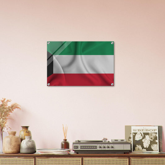 Kuwait flag -  Acrylic Print