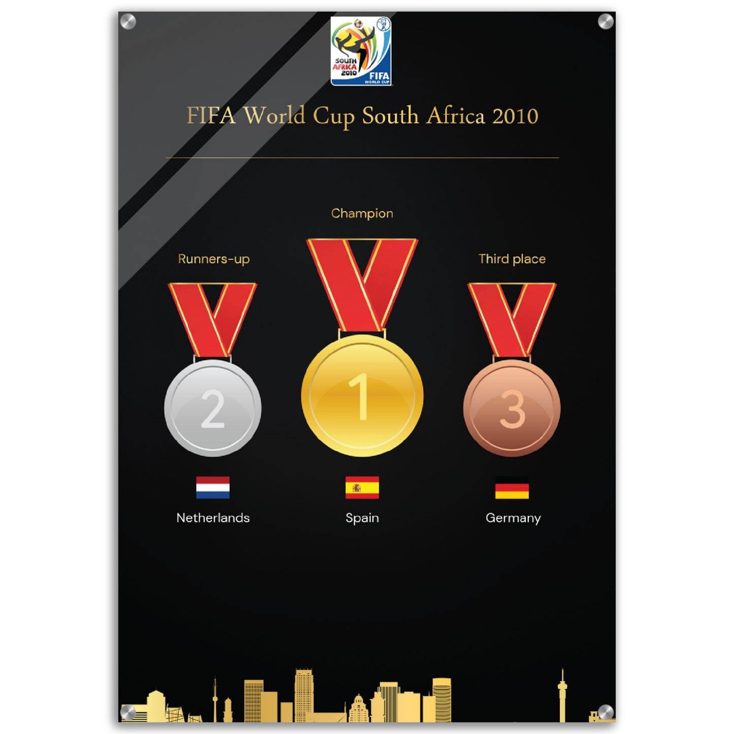 FiFa World Cup South Africa 2010 (  1930-2022) - Acrylic Print