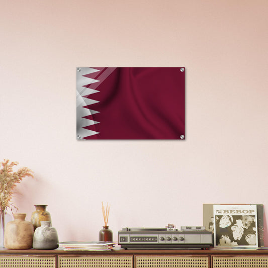 Qatar Flag - Acrylic Print